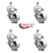 Service Caster 4 Inch Semi Steel Swivel 10mm Threaded Stem Caster Set with Brake SCC SCC-TS20S414-SSS-TLB-M1015-4 - alternate 3